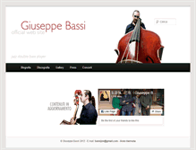 Tablet Screenshot of giuseppebassi.com